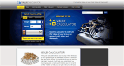 Desktop Screenshot of goldvaluecalculator.com